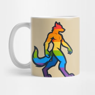 LGBTQ Furry Pride Anthropomorphic Logo Mug